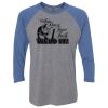 Unisex Triblend Three-Quarter Raglan T-Shirt Thumbnail