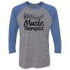 Unisex Triblend Three-Quarter Raglan T-Shirt Thumbnail