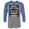 Unisex Triblend Three-Quarter Raglan T-Shirt Thumbnail