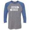 Unisex Triblend Three-Quarter Raglan T-Shirt Thumbnail