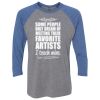 Unisex Triblend Three-Quarter Raglan T-Shirt Thumbnail