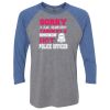 Unisex Triblend Three-Quarter Raglan T-Shirt Thumbnail