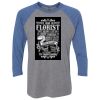 Unisex Triblend Three-Quarter Raglan T-Shirt Thumbnail