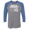 Unisex Triblend Three-Quarter Raglan T-Shirt Thumbnail