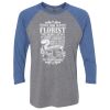 Unisex Triblend Three-Quarter Raglan T-Shirt Thumbnail