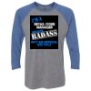 Unisex Triblend Three-Quarter Raglan T-Shirt Thumbnail