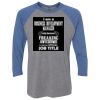 Unisex Triblend Three-Quarter Raglan T-Shirt Thumbnail