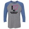 Unisex Triblend Three-Quarter Raglan T-Shirt Thumbnail