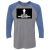 Unisex Triblend Three-Quarter Raglan T-Shirt Thumbnail