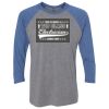 Unisex Triblend Three-Quarter Raglan T-Shirt Thumbnail