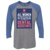 Unisex Triblend Three-Quarter Raglan T-Shirt Thumbnail