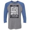 Unisex Triblend Three-Quarter Raglan T-Shirt Thumbnail