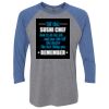 Unisex Triblend Three-Quarter Raglan T-Shirt Thumbnail