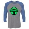 Unisex Triblend Three-Quarter Raglan T-Shirt Thumbnail