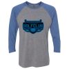 Unisex Triblend Three-Quarter Raglan T-Shirt Thumbnail