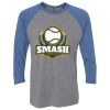 Unisex Triblend Three-Quarter Raglan T-Shirt Thumbnail