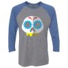 Unisex Triblend Three-Quarter Raglan T-Shirt Thumbnail