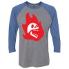 Unisex Triblend Three-Quarter Raglan T-Shirt Thumbnail