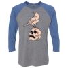 Unisex Triblend Three-Quarter Raglan T-Shirt Thumbnail