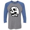 Unisex Triblend Three-Quarter Raglan T-Shirt Thumbnail