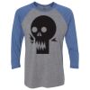 Unisex Triblend Three-Quarter Raglan T-Shirt Thumbnail