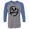 Unisex Triblend Three-Quarter Raglan T-Shirt Thumbnail