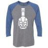 Unisex Triblend Three-Quarter Raglan T-Shirt Thumbnail