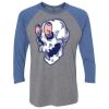 Unisex Triblend Three-Quarter Raglan T-Shirt Thumbnail