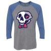 Unisex Triblend Three-Quarter Raglan T-Shirt Thumbnail