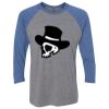 Unisex Triblend Three-Quarter Raglan T-Shirt Thumbnail