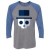 Unisex Triblend Three-Quarter Raglan T-Shirt Thumbnail