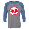 Unisex Triblend Three-Quarter Raglan T-Shirt Thumbnail