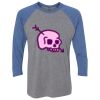 Unisex Triblend Three-Quarter Raglan T-Shirt Thumbnail