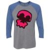 Unisex Triblend Three-Quarter Raglan T-Shirt Thumbnail