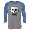 Unisex Triblend Three-Quarter Raglan T-Shirt Thumbnail