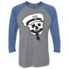 Unisex Triblend Three-Quarter Raglan T-Shirt Thumbnail