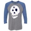 Unisex Triblend Three-Quarter Raglan T-Shirt Thumbnail