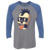 Unisex Triblend Three-Quarter Raglan T-Shirt Thumbnail