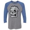 Unisex Triblend Three-Quarter Raglan T-Shirt Thumbnail