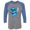 Unisex Triblend Three-Quarter Raglan T-Shirt Thumbnail