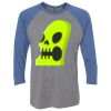 Unisex Triblend Three-Quarter Raglan T-Shirt Thumbnail