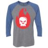 Unisex Triblend Three-Quarter Raglan T-Shirt Thumbnail