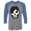 Unisex Triblend Three-Quarter Raglan T-Shirt Thumbnail