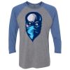 Unisex Triblend Three-Quarter Raglan T-Shirt Thumbnail