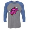 Unisex Triblend Three-Quarter Raglan T-Shirt Thumbnail
