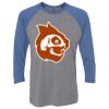 Unisex Triblend Three-Quarter Raglan T-Shirt Thumbnail
