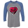 Unisex Triblend Three-Quarter Raglan T-Shirt Thumbnail