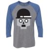 Unisex Triblend Three-Quarter Raglan T-Shirt Thumbnail