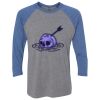 Unisex Triblend Three-Quarter Raglan T-Shirt Thumbnail