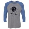 Unisex Triblend Three-Quarter Raglan T-Shirt Thumbnail